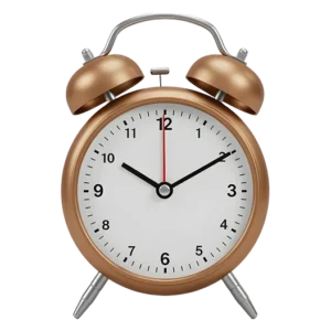 Golden Alarm Clock