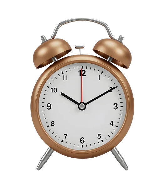 Golden Alarm Clock